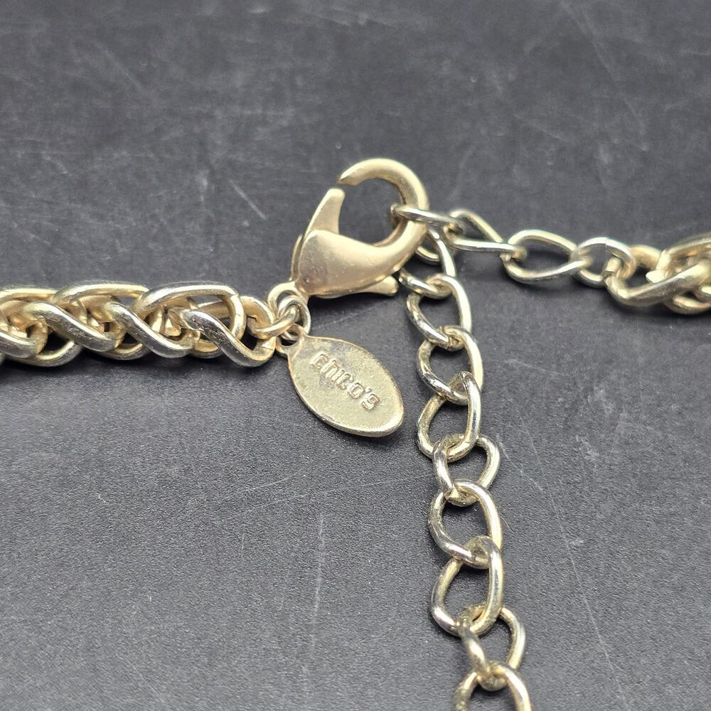 Chico's Charm Pendant Necklace Bib Style Costume Jewelry - Picture 7 of 8